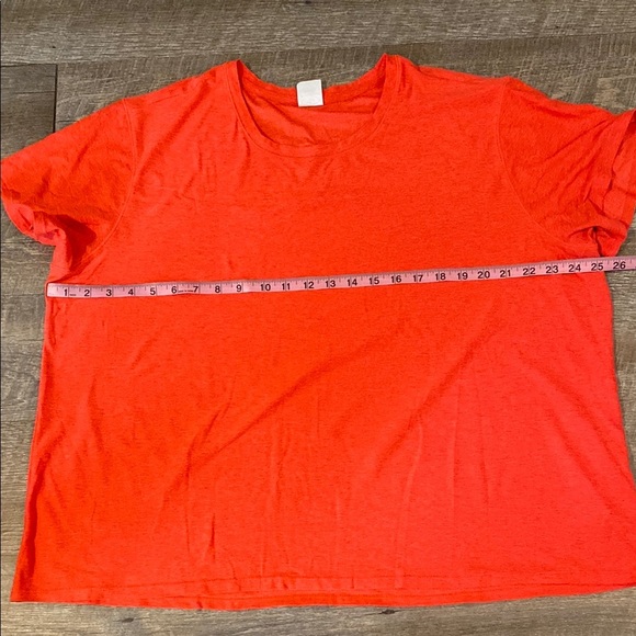 Bright Coral Classic Fit Short Sleeve Women's Crewneck Tee Shirt Size XXL (20) - Picture 4 of 8